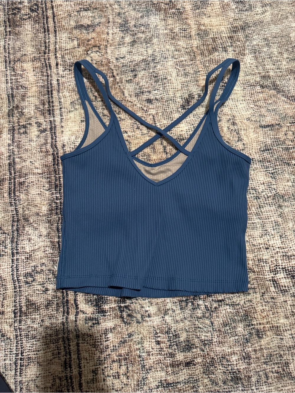 Vuori Ribbed Cropped Tank Top - Picture 2 of 6